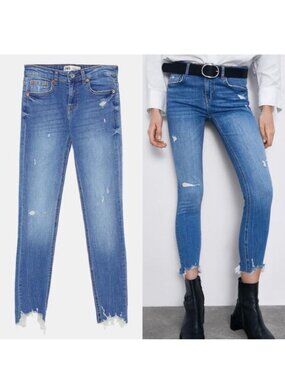 Zara | “The Skinny” Jeans in Cies Blue | Size 2